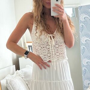 REVOLVE House of Harlow 1960 x Revolve White Crochet Top